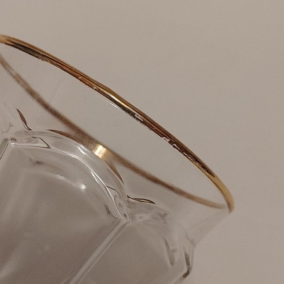 St Germain Cocktail Carafes Le MINI Mixer Glass Single Serve Gold Rim PAIR - Picture 6 of 7